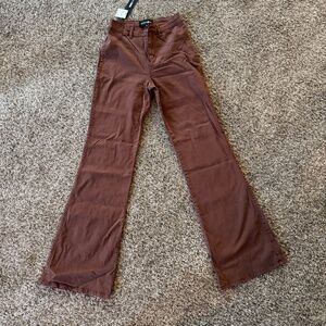Brown Flare Pants